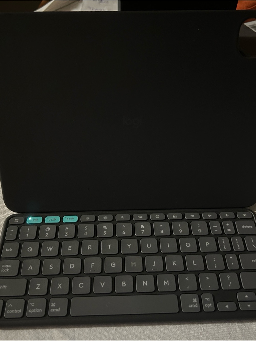 Logitech Keyboard Case for 11-inch iPad - Black with Teal Accent